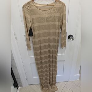 New gold Marciano maxi dress
